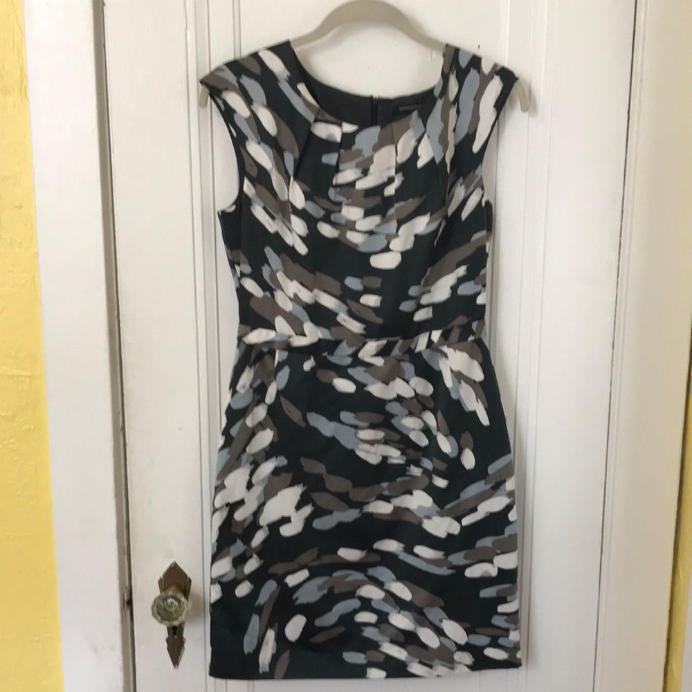 Banana Republic watercolor sheath dress